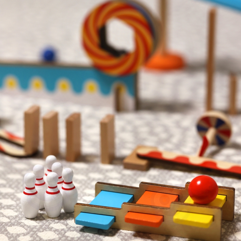 TOOKY TOY Tor Kulkowy Kulodrom Domino - obrazek 5