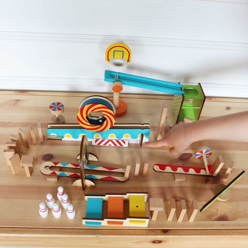 TOOKY TOY Tor Kulkowy Kulodrom Domino - obrazek 10