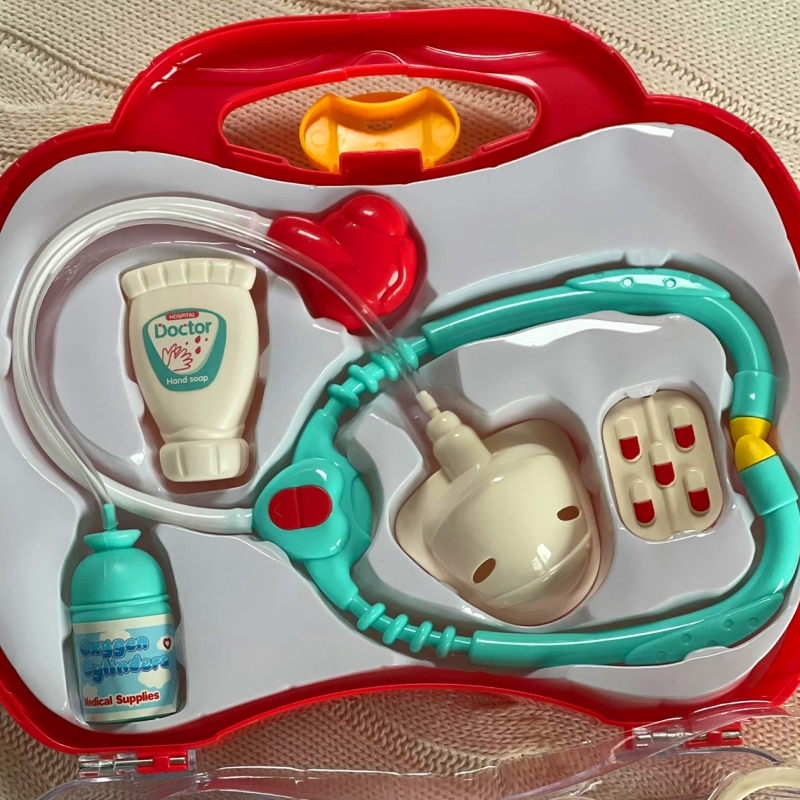 WOOPIE Zestaw Lekarski Mały Lekarza Doktor w Walizce + Akc. - obrazek 9