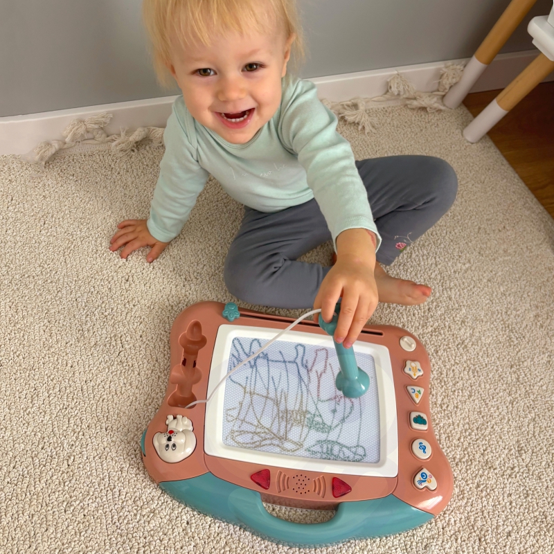 WOOPIE Znikopis Interaktywna Tablica Magnetyczna Tablet Graficzny Muzyka Swiatło Pomarańczowy - obrazek 4