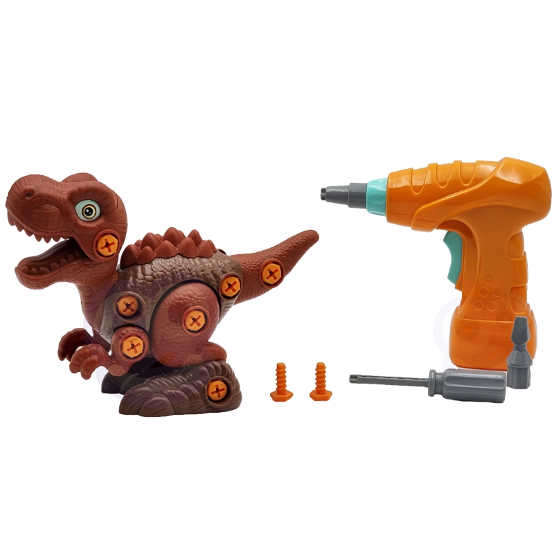 WOOPIE Dinozaur do Skręcania Zestaw Konstrukcyjny + Wiertarka 31 el. - obrazek 2
