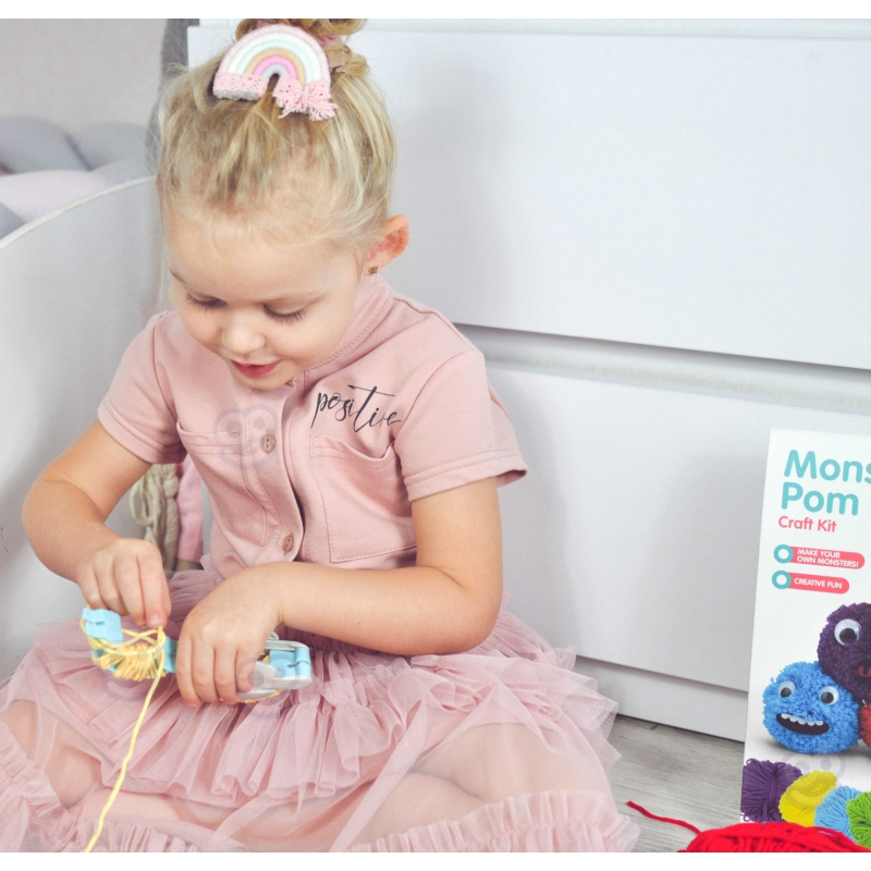 WOOPIE ART&FUN Zestaw Kreatywny Zrób Potworka Monster Pom - obrazek 10