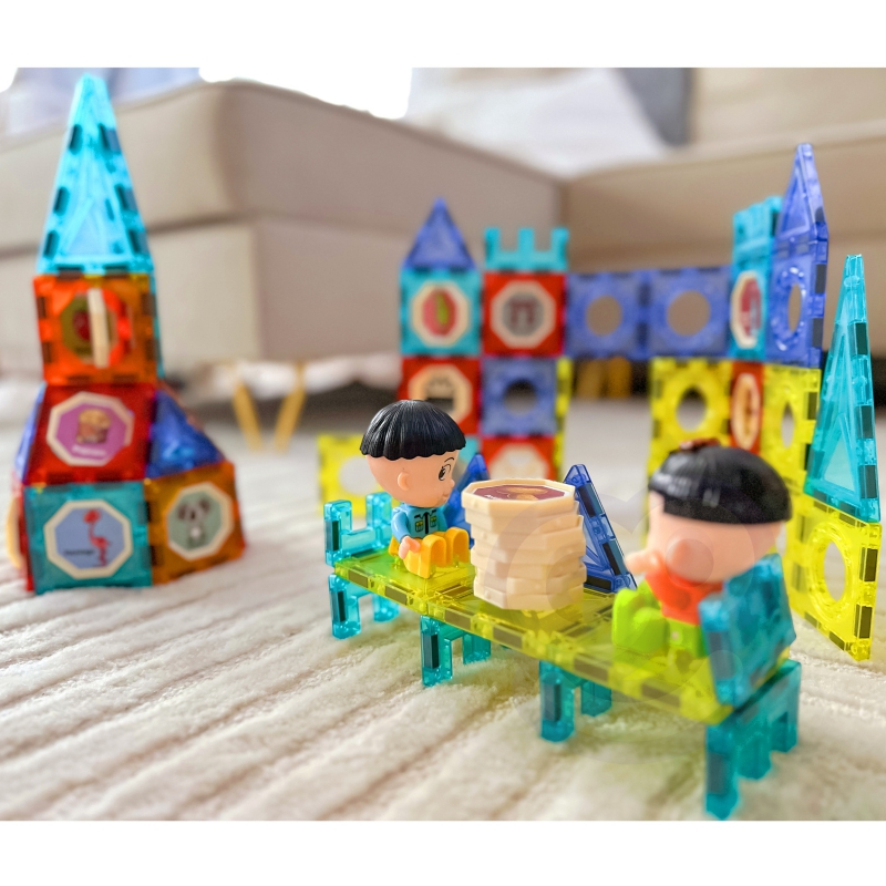 WOOPIE Klocki Magnetyczne Zamek 98 el. - obrazek 4