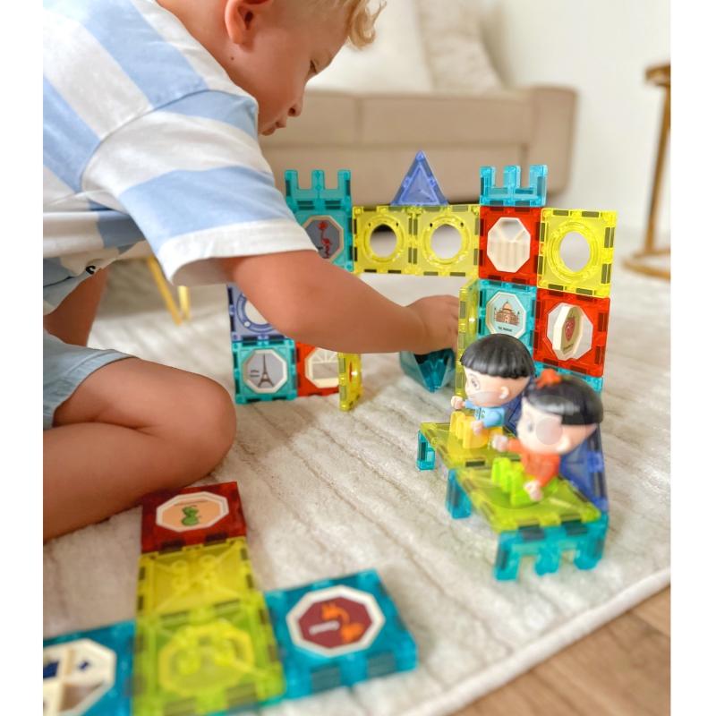 WOOPIE Klocki Magnetyczne Zamek 98 el. - obrazek 5