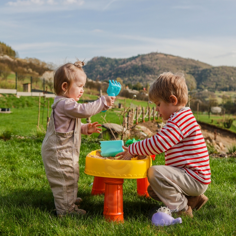 WOOPIE Stolik Wodny 2w1 Piaskownica Statek Piracki 8 akc. - obrazek 2