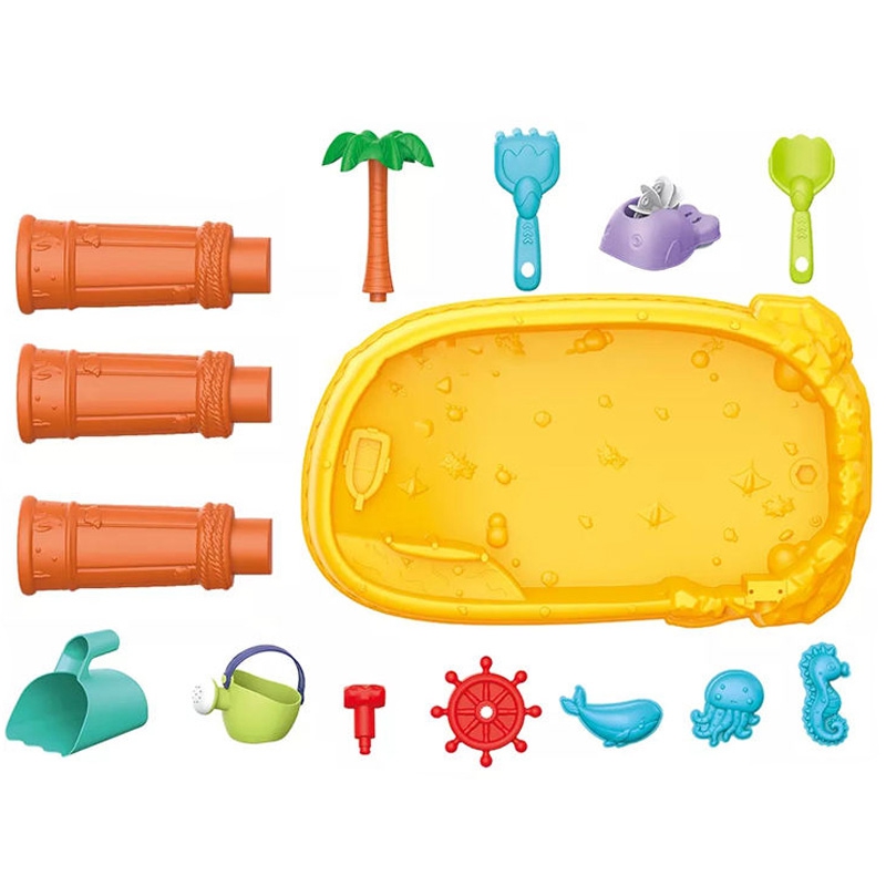 WOOPIE Stolik Wodny 2w1 Piaskownica Statek Piracki 8 akc. - obrazek 10