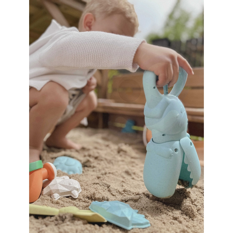 WOOPIE GREEN Krokodyl Łopatka Zbierak do Piasku i Wody Niebieska BIODEGRADOWALNY ORGANICZNY MATERIAŁ - obrazek 7