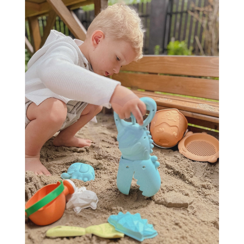 WOOPIE GREEN Krokodyl Łopatka Zbierak do Piasku i Wody Niebieska BIODEGRADOWALNY ORGANICZNY MATERIAŁ - obrazek 8