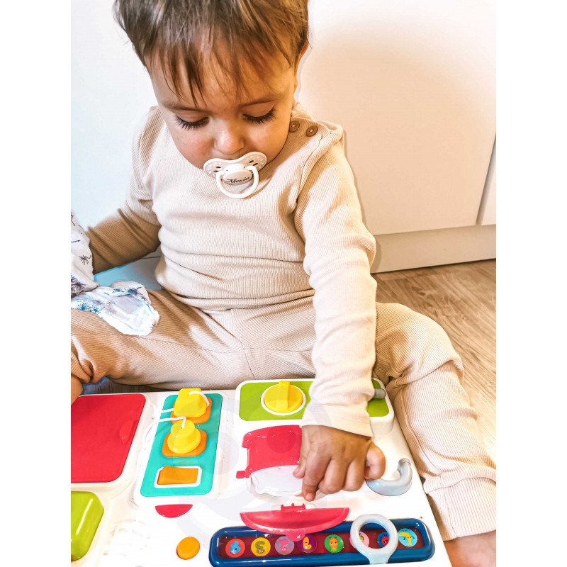 WOOPIE BABY Tablica Manipulacyjna Kuchnia Zegar z Efektami Dźwiękowymi i Świetlnymi Montessori - obrazek 5