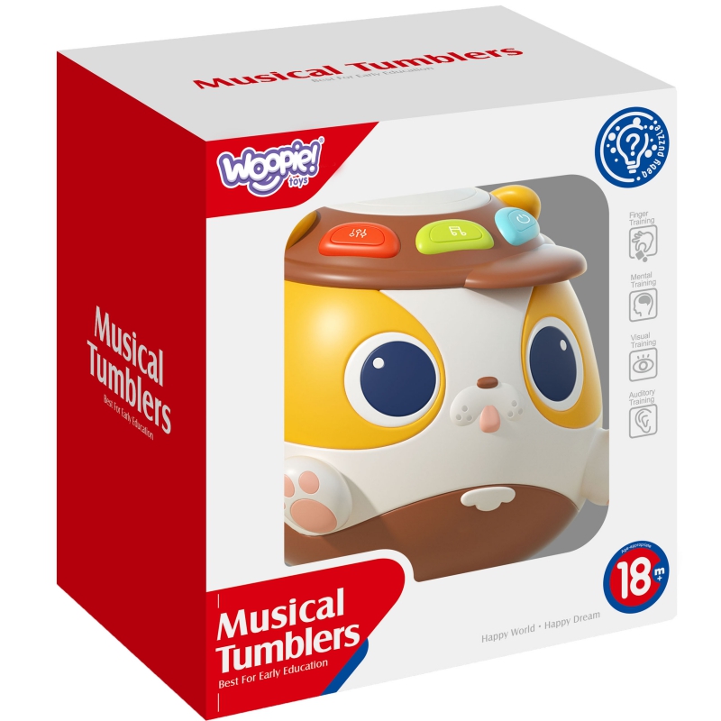 WOOPIE BABY Interaktywna Grająca Kula Piesek Zabawka Muzyczna Edukacyjna - obrazek 10