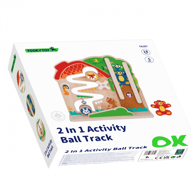 TOOKY TOY Drewniana Tablica Manipulacyjna Montessori Labirynt - obrazek 11