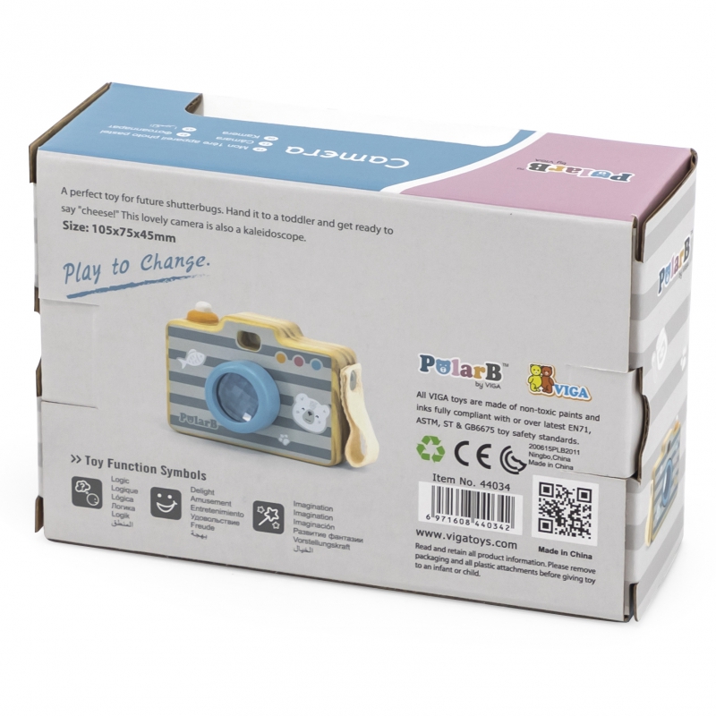 VIGA PolarB Drewniany Aparat dla Dzieci Kalejdoskop - obrazek 16