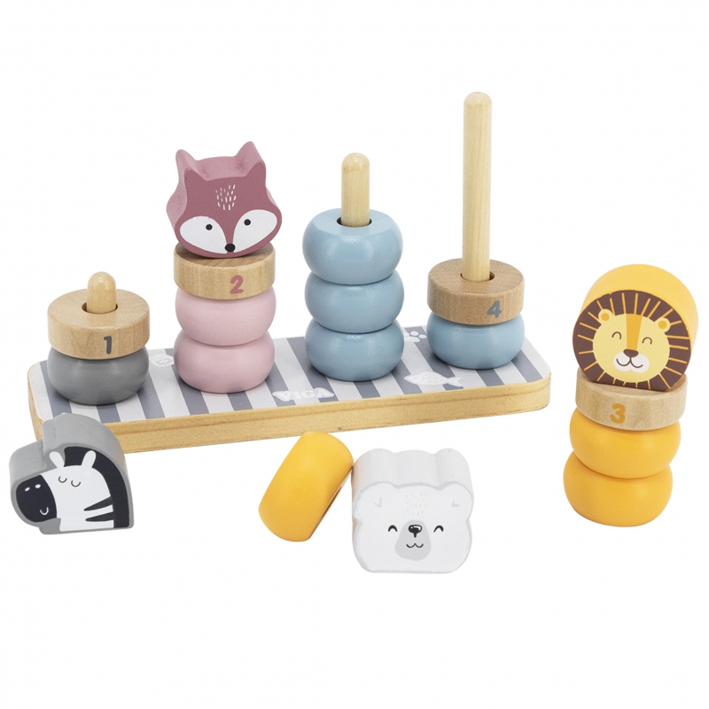 VIGA PolarB Drewniana Układanka Edukacyjna ze Zwierzątkami Montessori - obrazek 8