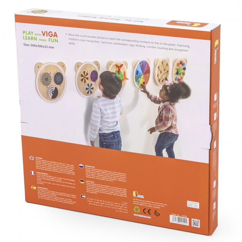 VIGA Drewniana Tablica Dopasuj Cyferki Certyfikat FSC Montessori - obrazek 5