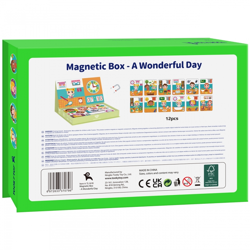 TOOKY TOY Puzzle Drewniane Pudełko Magnetyczne - obrazek 11