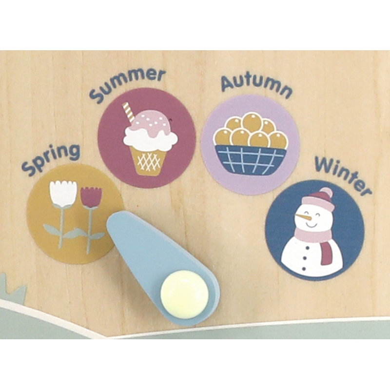 VIGA PolarB Drewniany Kalendarz i Zegar Montessori - obrazek 6