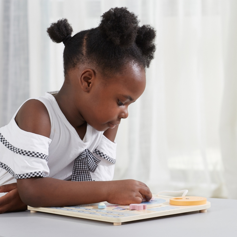 VIGA PolarB Drewniany Kalendarz i Zegar Montessori - obrazek 10