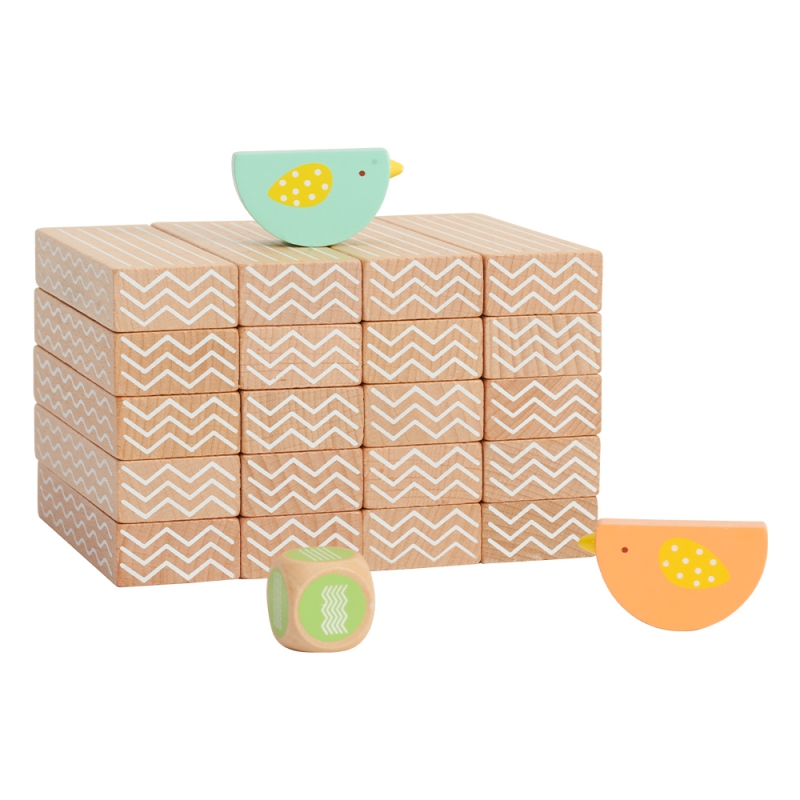 CLASSIC WORLD Gra Edukacyjna Układanie Klocków Ptaków 23 el. - obrazek 5