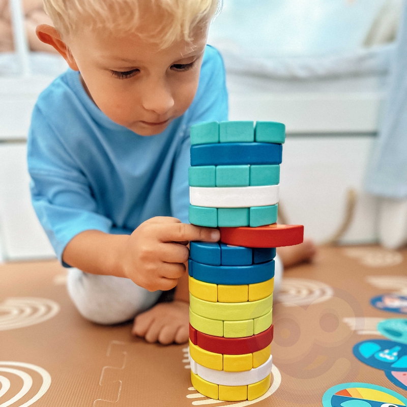 TOOKY TOY Gra Zręcznościowa Klocki Zwierzęta Certyfikat FSC - obrazek 3