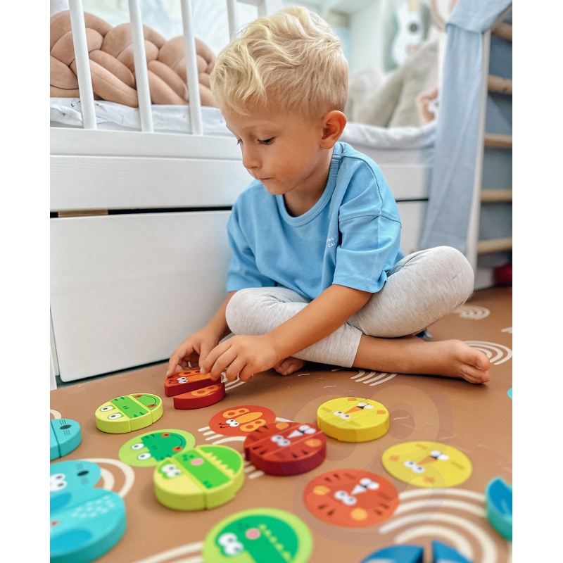 TOOKY TOY Gra Zręcznościowa Klocki Zwierzęta Certyfikat FSC - obrazek 6