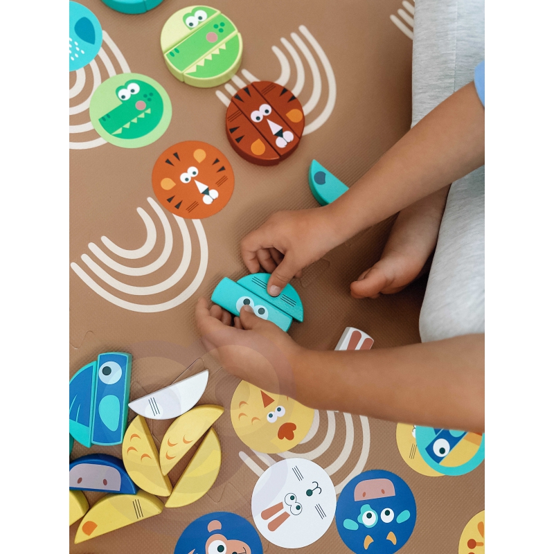 TOOKY TOY Gra Zręcznościowa Klocki Zwierzęta Certyfikat FSC - obrazek 9