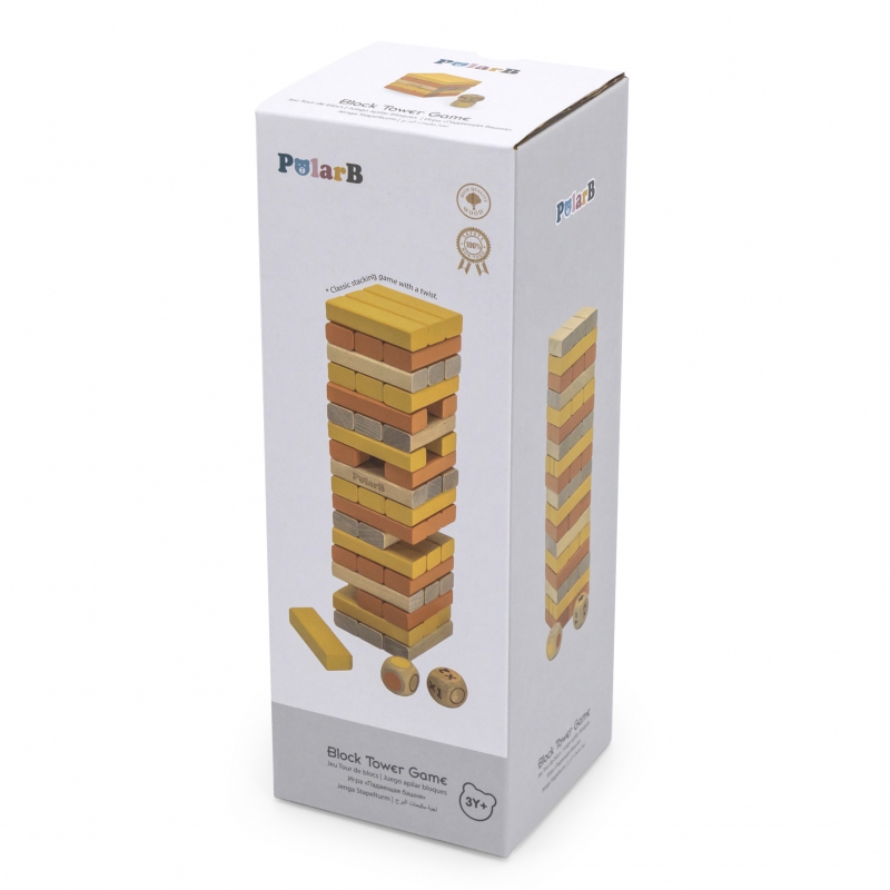 VIGA PolarB Drewniana Gra Wieża Układanka - obrazek 5