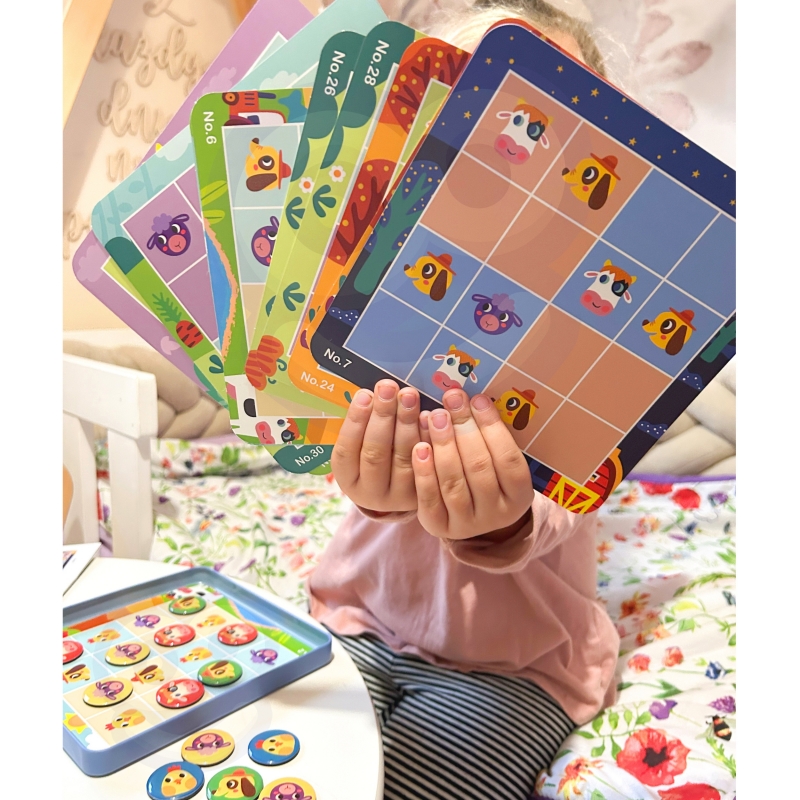 TOOKY TOY Gra Sudoku Dla Dzieci Wersja Farma - obrazek 2