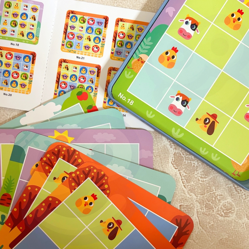 TOOKY TOY Gra Sudoku Dla Dzieci Wersja Farma - obrazek 5