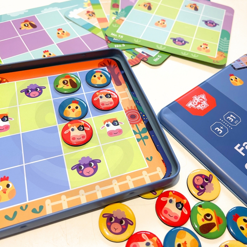 TOOKY TOY Gra Sudoku Dla Dzieci Wersja Farma - obrazek 8