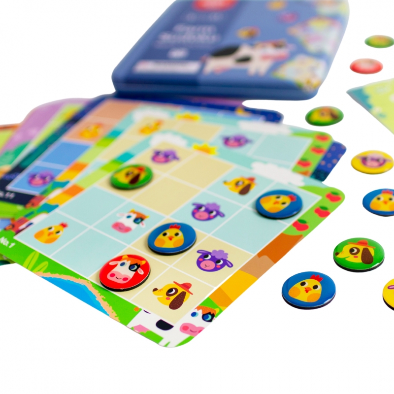 TOOKY TOY Gra Sudoku Dla Dzieci Wersja Farma - obrazek 15