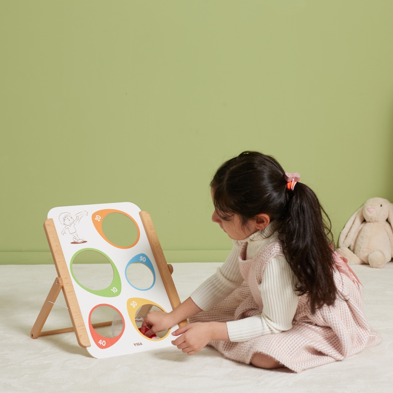 VIGA Drewniana Gra Zręcznościowa Rzut Do Celu Certyfikat FSC - obrazek 6