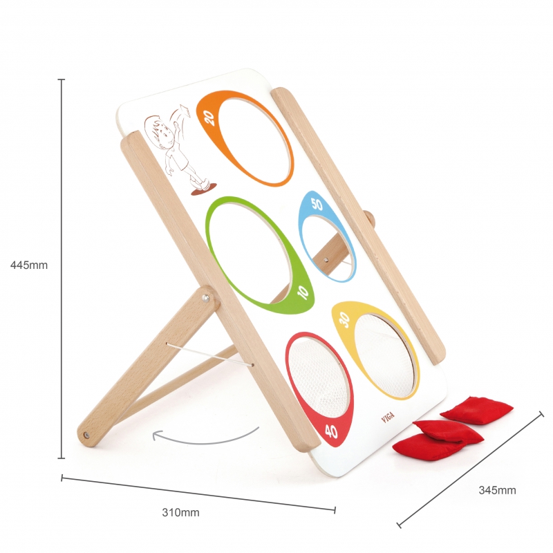 VIGA Drewniana Gra Zręcznościowa Rzut Do Celu Certyfikat FSC - obrazek 9