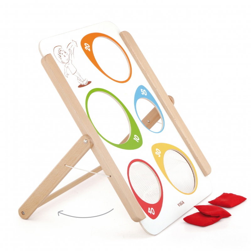 VIGA Drewniana Gra Zręcznościowa Rzut Do Celu Certyfikat FSC - obrazek 10