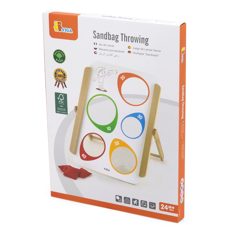 VIGA Drewniana Gra Zręcznościowa Rzut Do Celu Certyfikat FSC - obrazek 14