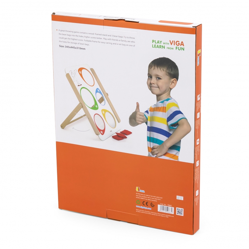 VIGA Drewniana Gra Zręcznościowa Rzut Do Celu Certyfikat FSC - obrazek 15
