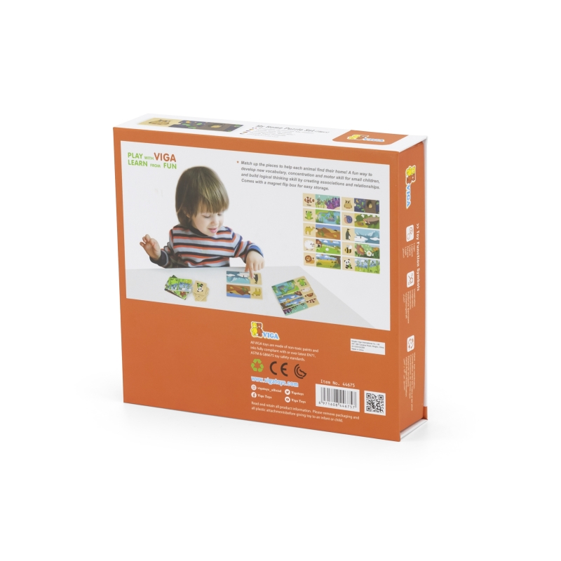 VIGA Puzzle Logiczne ze Zwierzętami Układanka - obrazek 6