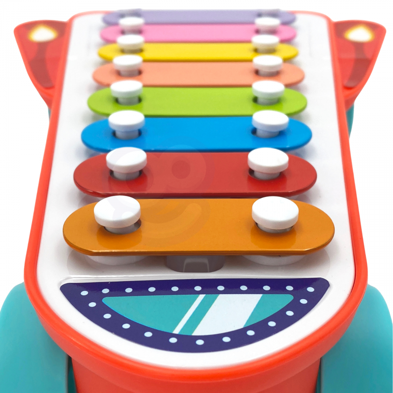 WOOPIE BABY Cymbałki Rakieta Kosmiczna Niebieska 18m+ - obrazek 4