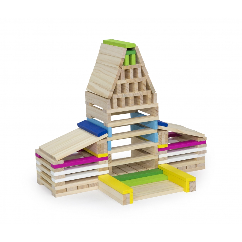 VIGA Drewniane Klocki konstrukcyjne Budynki - obrazek 8