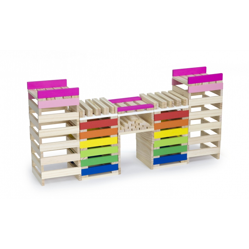 VIGA Drewniane Klocki konstrukcyjne Budynki - obrazek 13