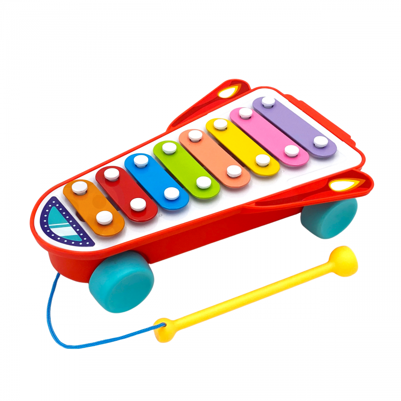 WOOPIE BABY Cymbałki Rakieta Kosmiczna Niebieska 18m+ - obrazek 7