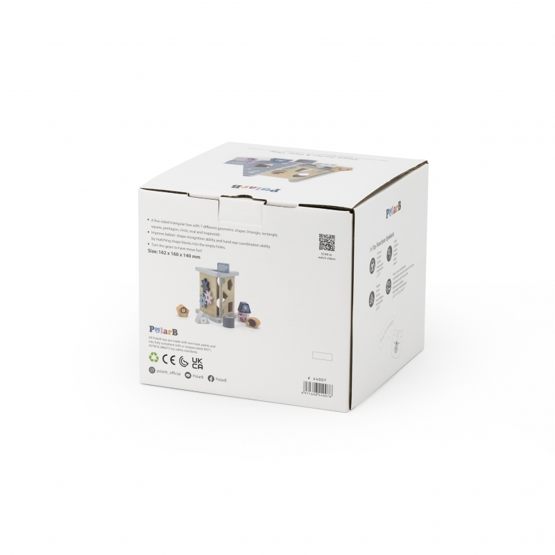 VIGA PolarB Drewniany sorter z klockami piramida Układanka - obrazek 16