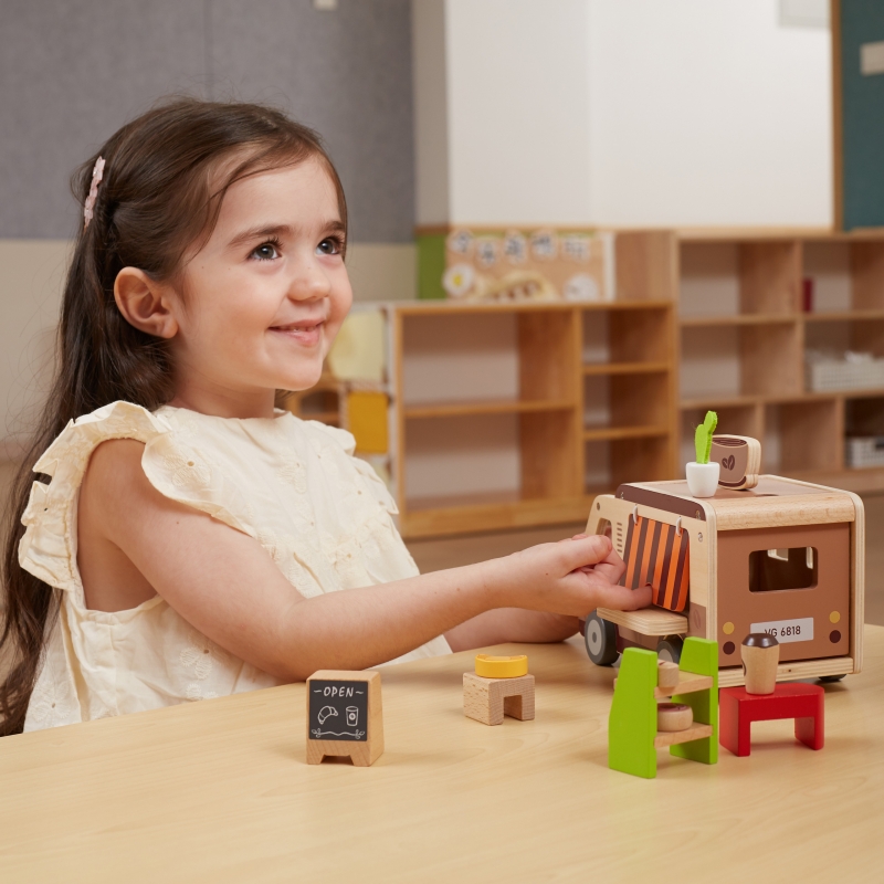 VIGA Food truck Drewniane Auto Kawiarnia Cukiernia - obrazek 6