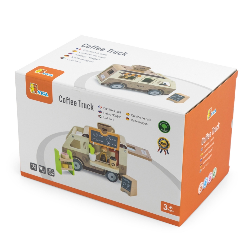 VIGA Food truck Drewniane Auto Kawiarnia Cukiernia - obrazek 12