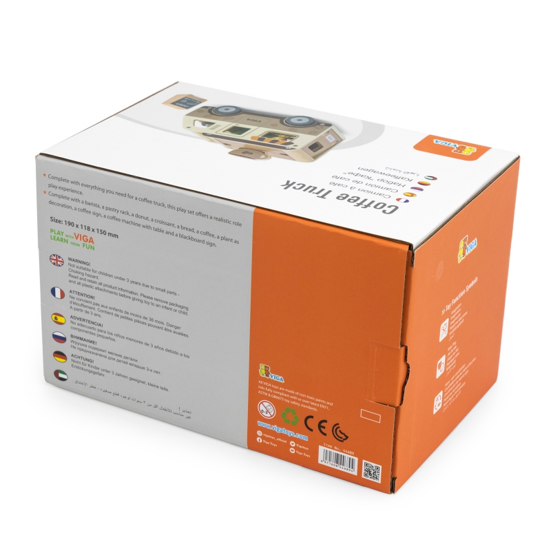 VIGA Food truck Drewniane Auto Kawiarnia Cukiernia - obrazek 13