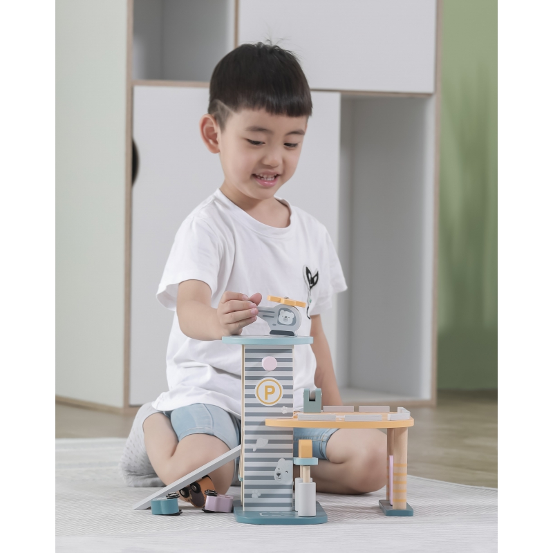 VIGA PolarB Parking Garaż z Helikopterem i samochodzikami - obrazek 5