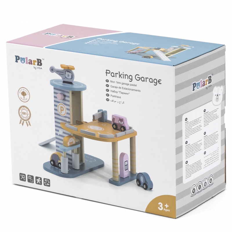 VIGA PolarB Parking Garaż z Helikopterem i samochodzikami - obrazek 9