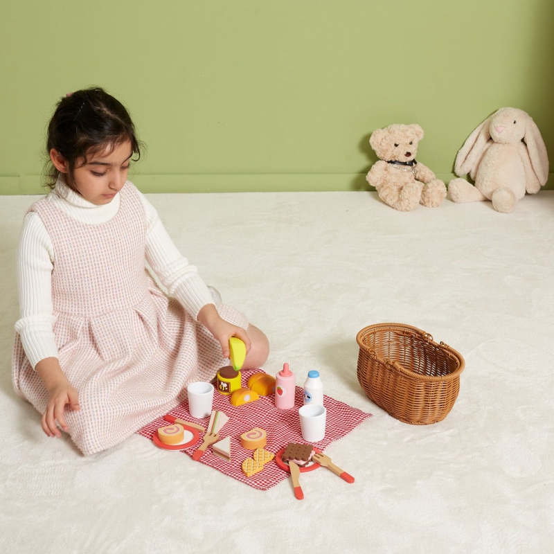 VIGA Drewniany Zestaw Piknikowy 30 el. - obrazek 8