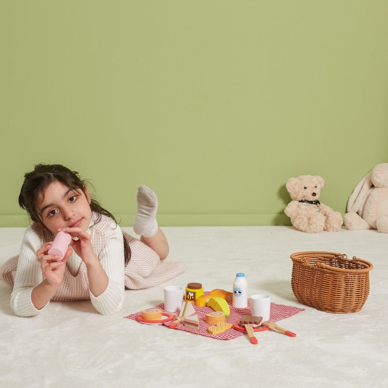 VIGA Drewniany Zestaw Piknikowy 30 el. - obrazek 9