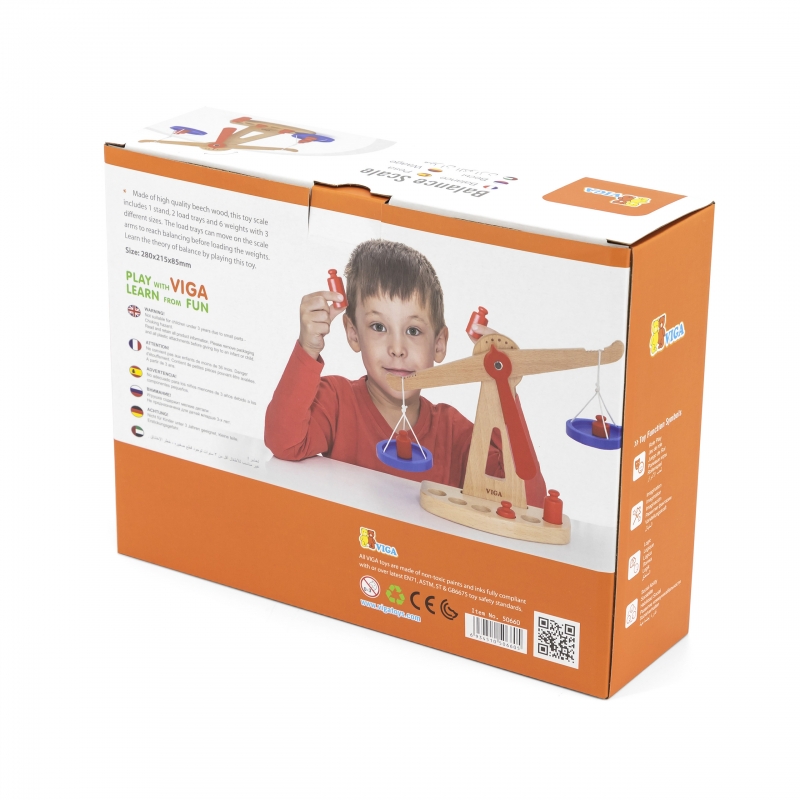 VIGA Drewniana Waga Sklepowa Równoważna Certyfikat FSC - obrazek 4