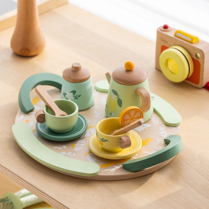 CLASSIC WORLD Drewniany Zestaw do Herbaty 14 el. - obrazek 5